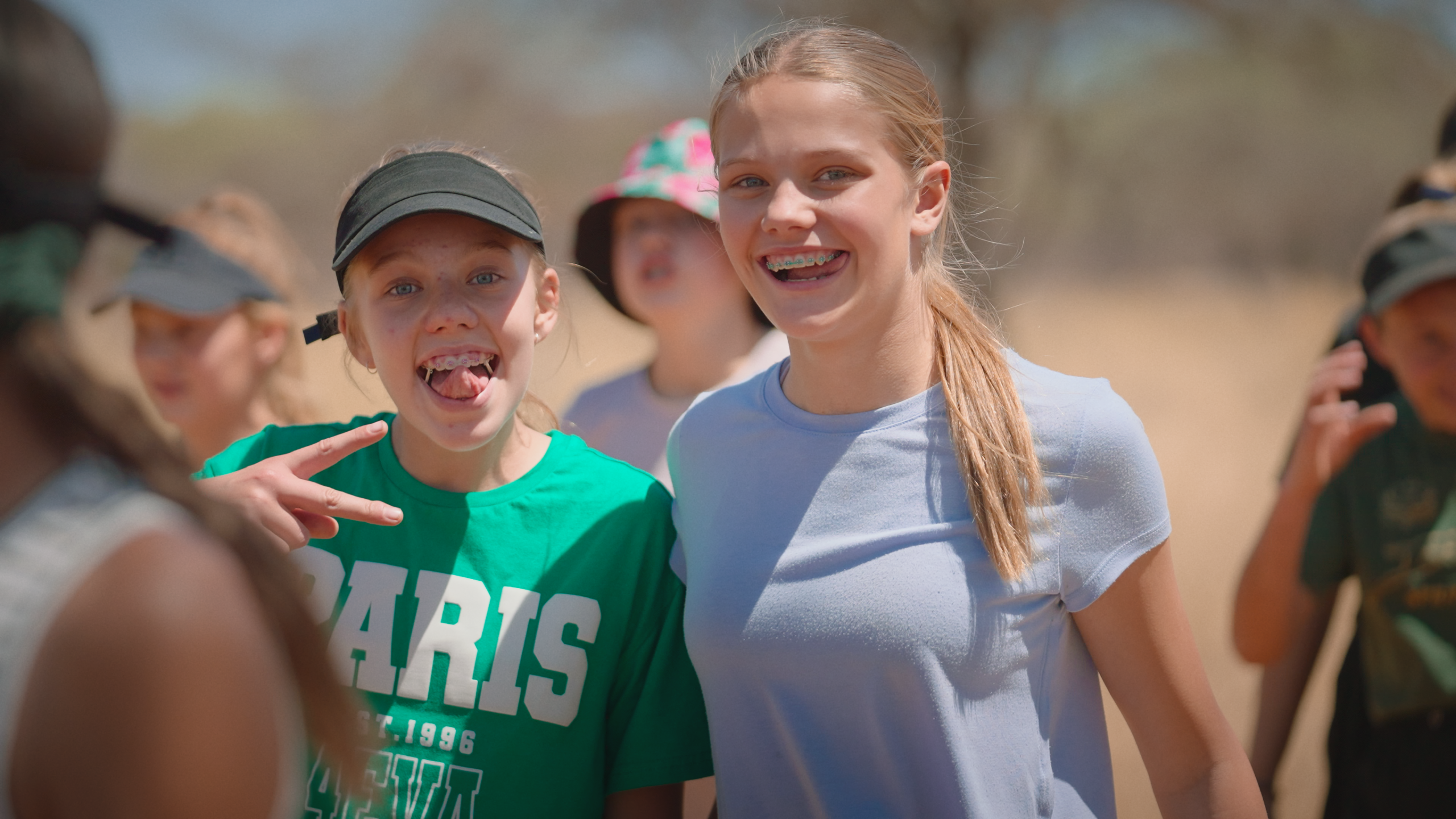 Learners enjoying a year-end camp at Jubaweni
