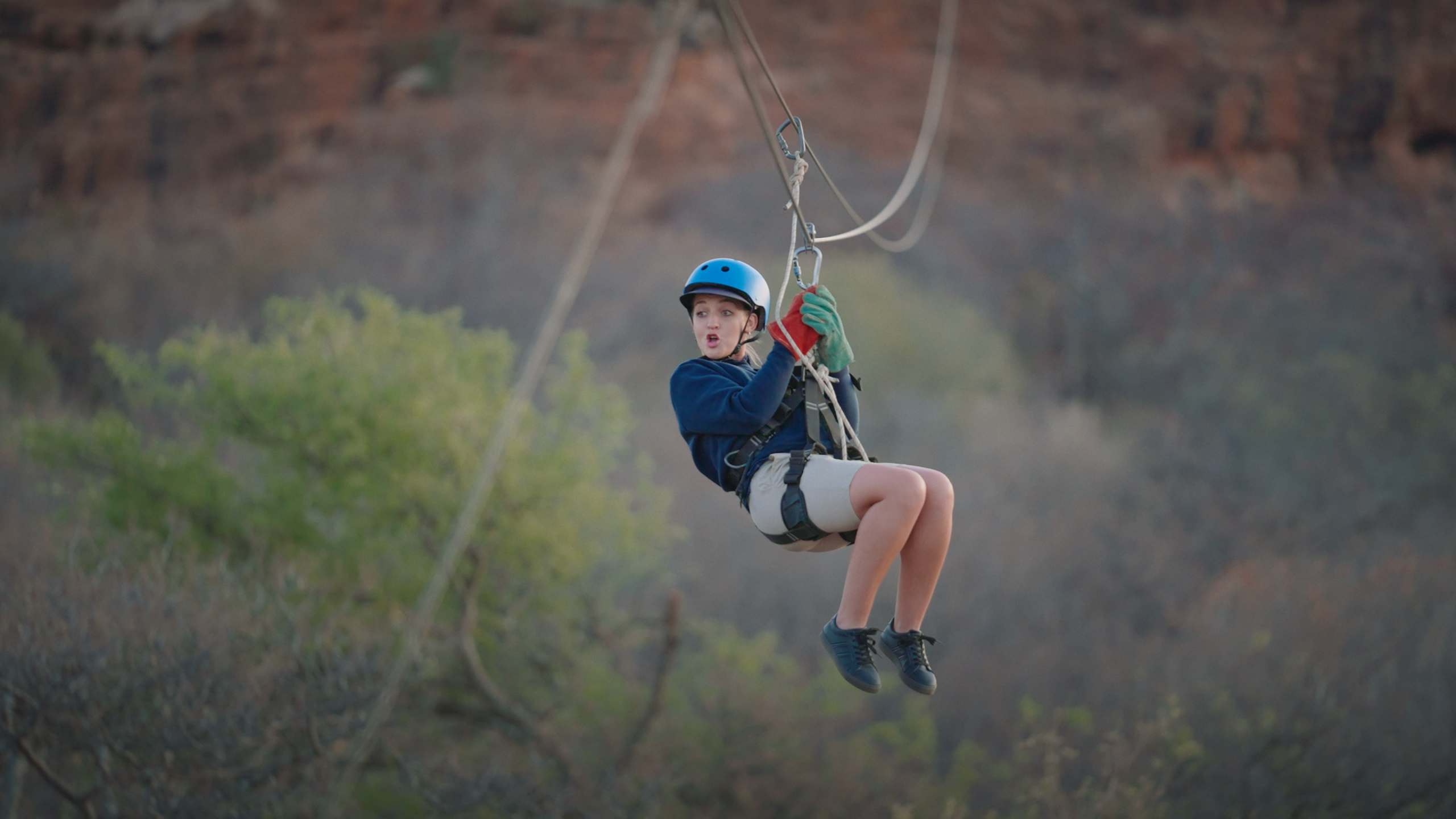 Zipline activity at Jubaweni